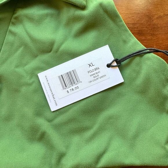 WeWoreWhat $78 polo bra green size XL - Picture 4 of 4